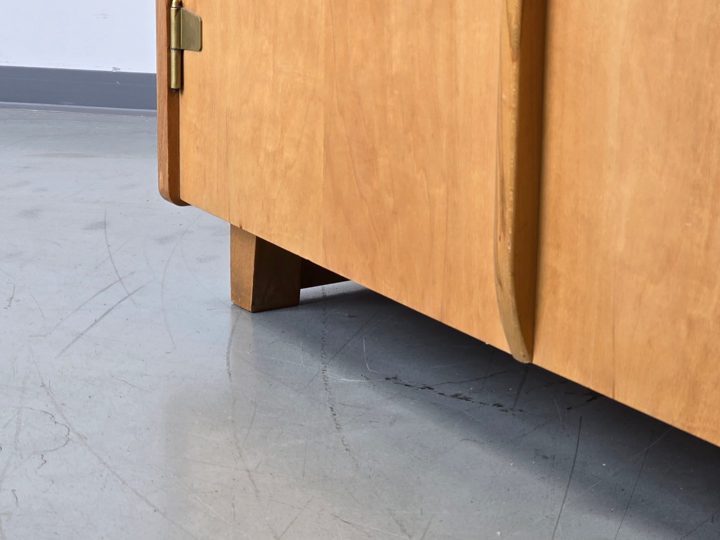 ARNO LAMBRECHT KLEIDERSCHRANK schrank holz birke vintage mid century retro wk möbel