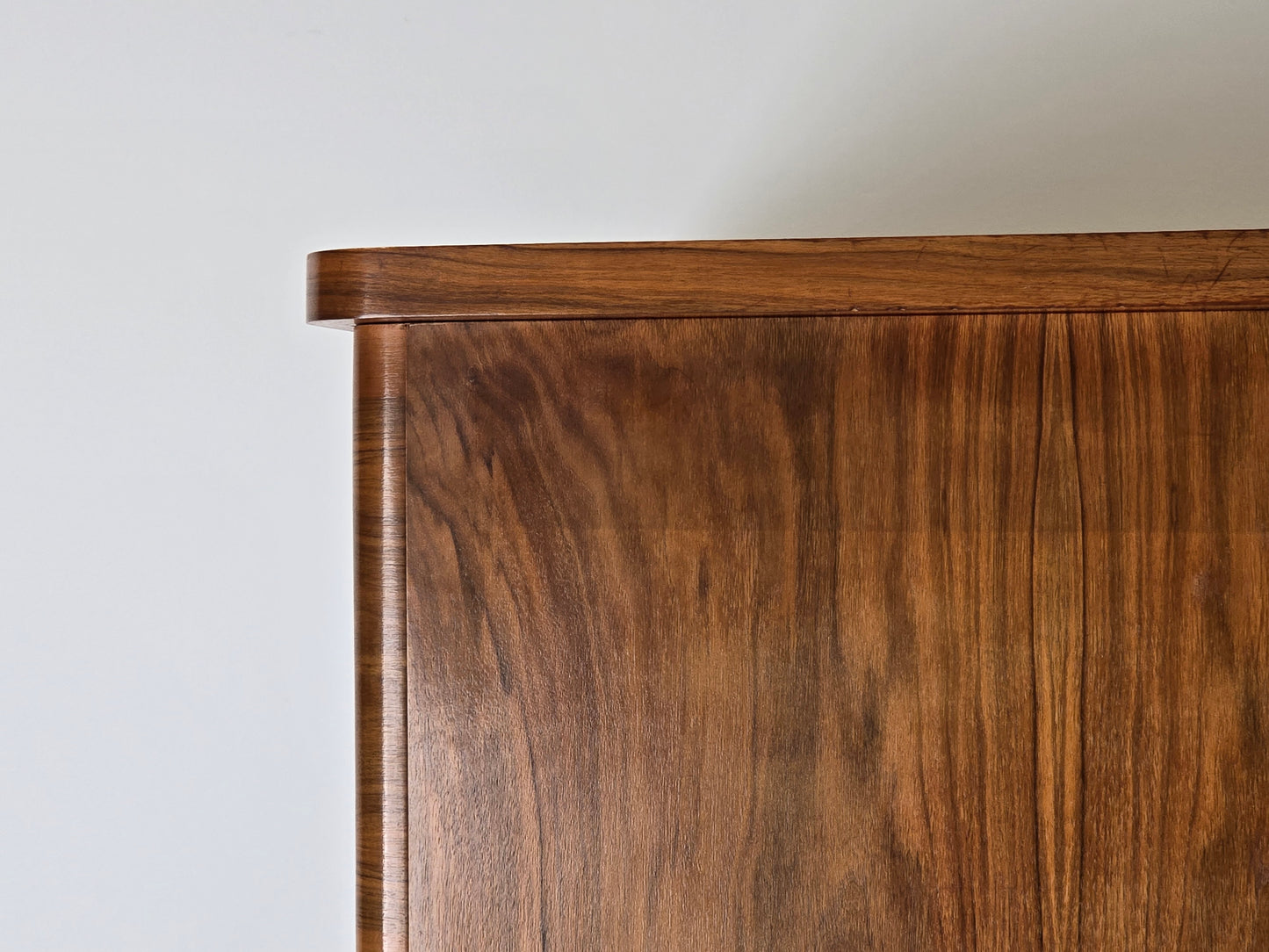 1960ER JAHRE SCHRANK nussbaum holz kleiderschrank vitrine vintage mid century