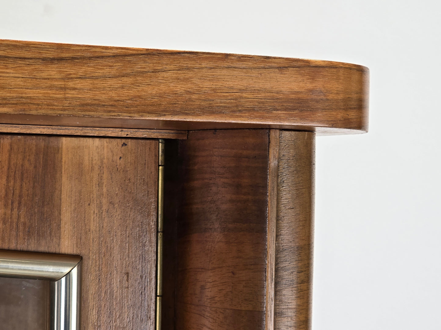 1960ER JAHRE SCHRANK nussbaum holz kleiderschrank vitrine vintage mid century