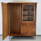 1960ER JAHRE SCHRANK nussbaum holz kleiderschrank vitrine vintage mid century
