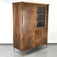 1960ER JAHRE SCHRANK nussbaum holz kleiderschrank vitrine vintage mid century