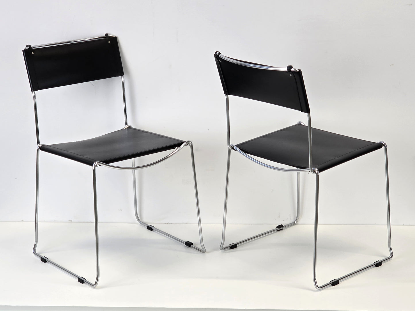 GIANDOMENICO BELOTTI STÜHLE stuhl leder vintage 1970er küche esstisch esszimmer