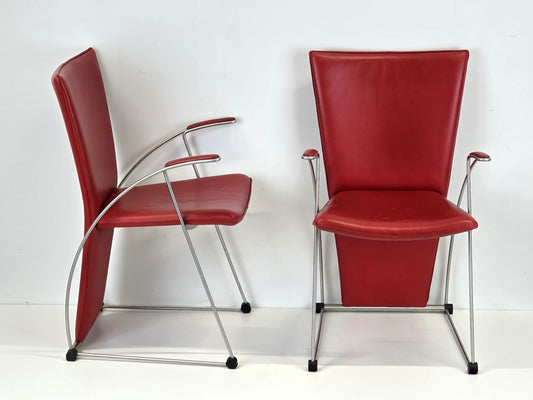 ZUMSTEG STUHL stühle rot metall designer schweiz vintage