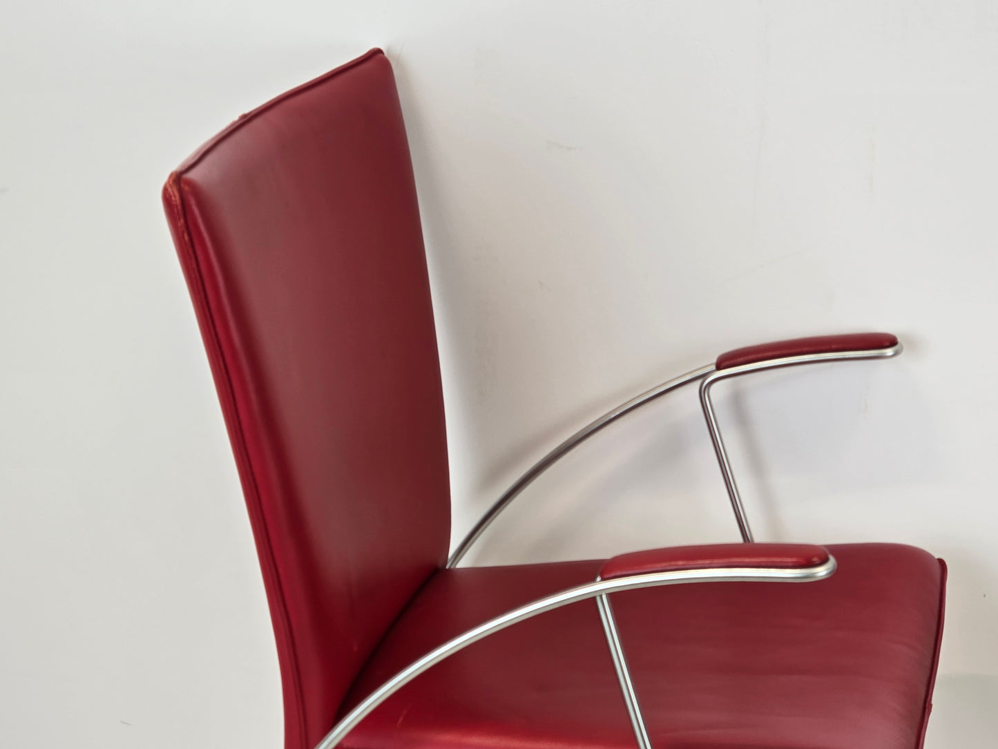 ZUMSTEG STUHL stühle rot metall designer schweiz vintage