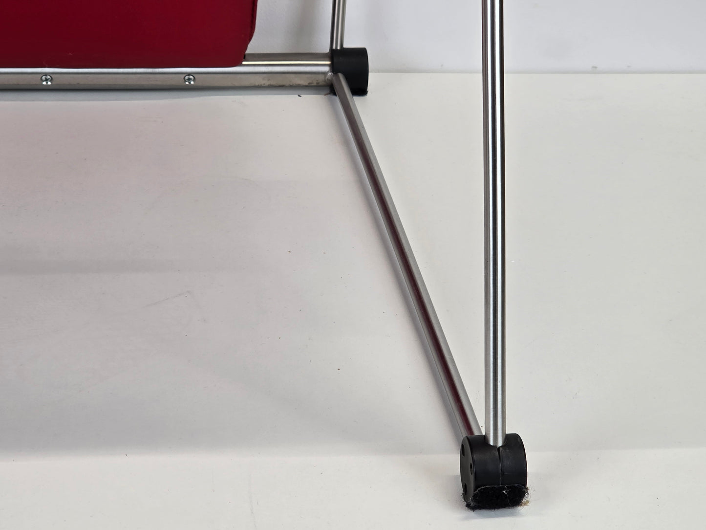 ZUMSTEG STUHL stühle rot metall designer schweiz vintage