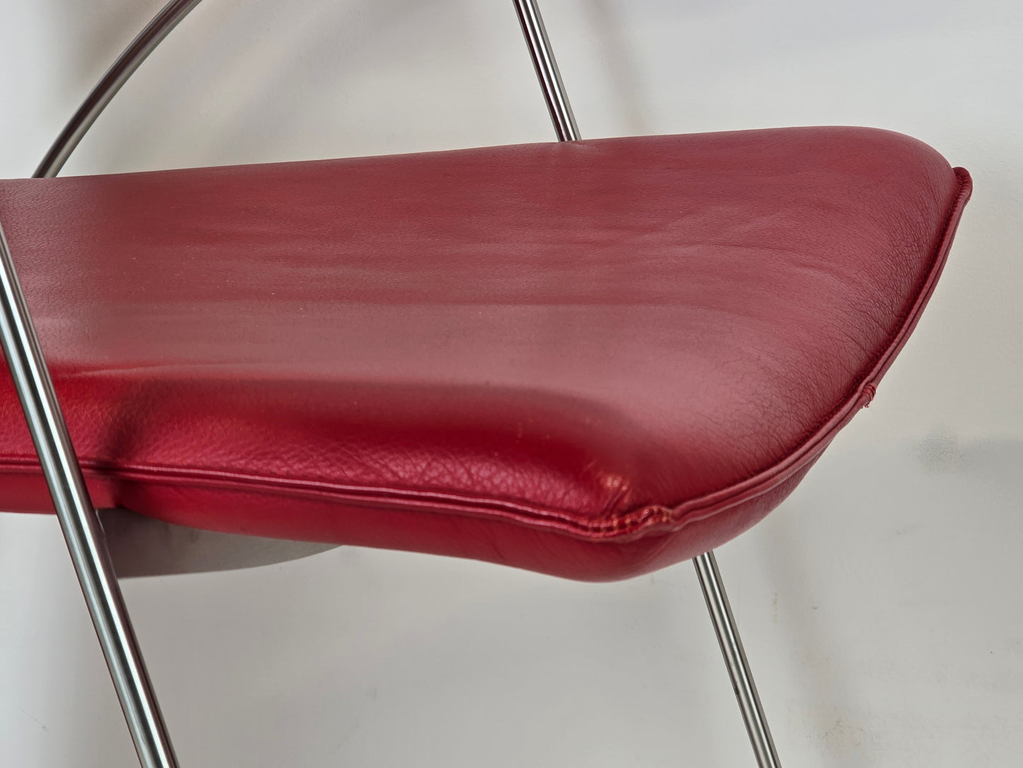 ZUMSTEG STUHL stühle rot metall designer schweiz vintage