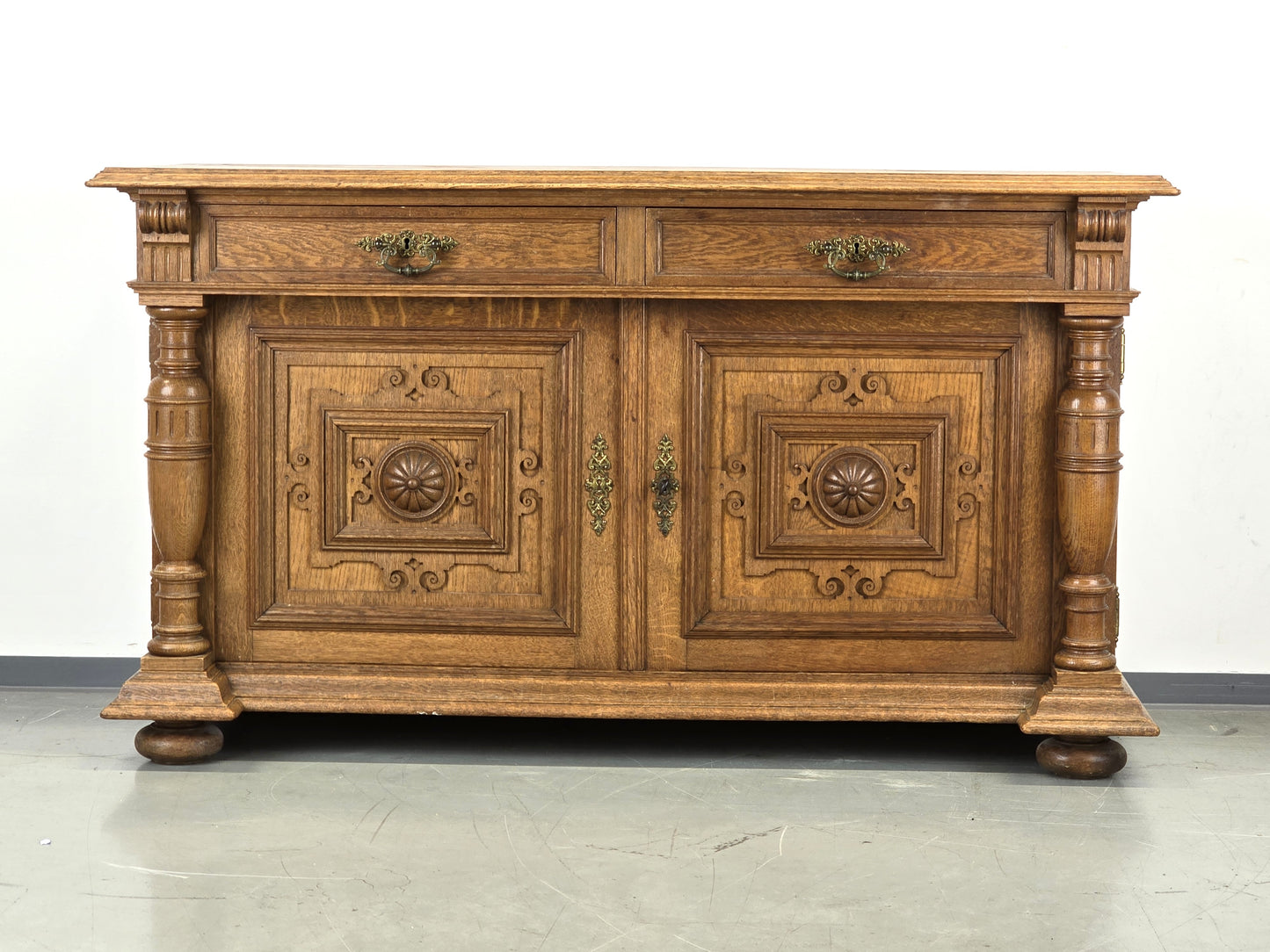 GRÜNDERZEIT SIDEBPARD kommode eiche holz massiv antik buffet