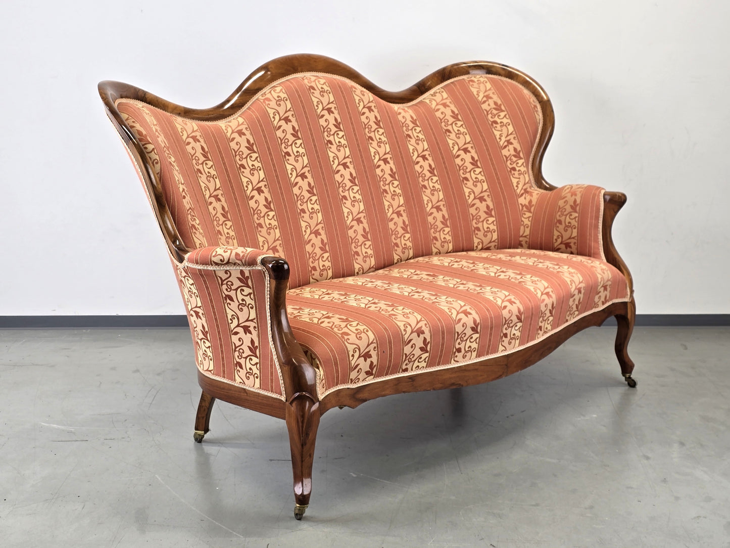 BIEDERMEIER SOFA nussbaum holz couch 2sitzer antik vintage