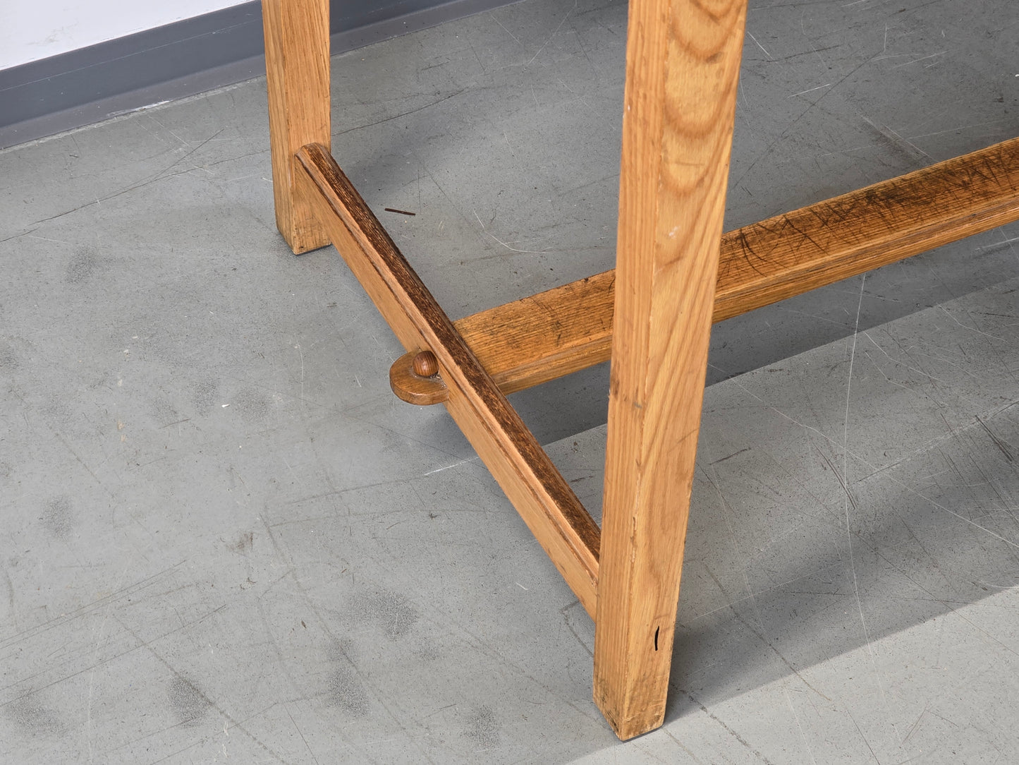 BAUHAUS TISCH schreibtisch esstisch holz vintage mid century schubladen