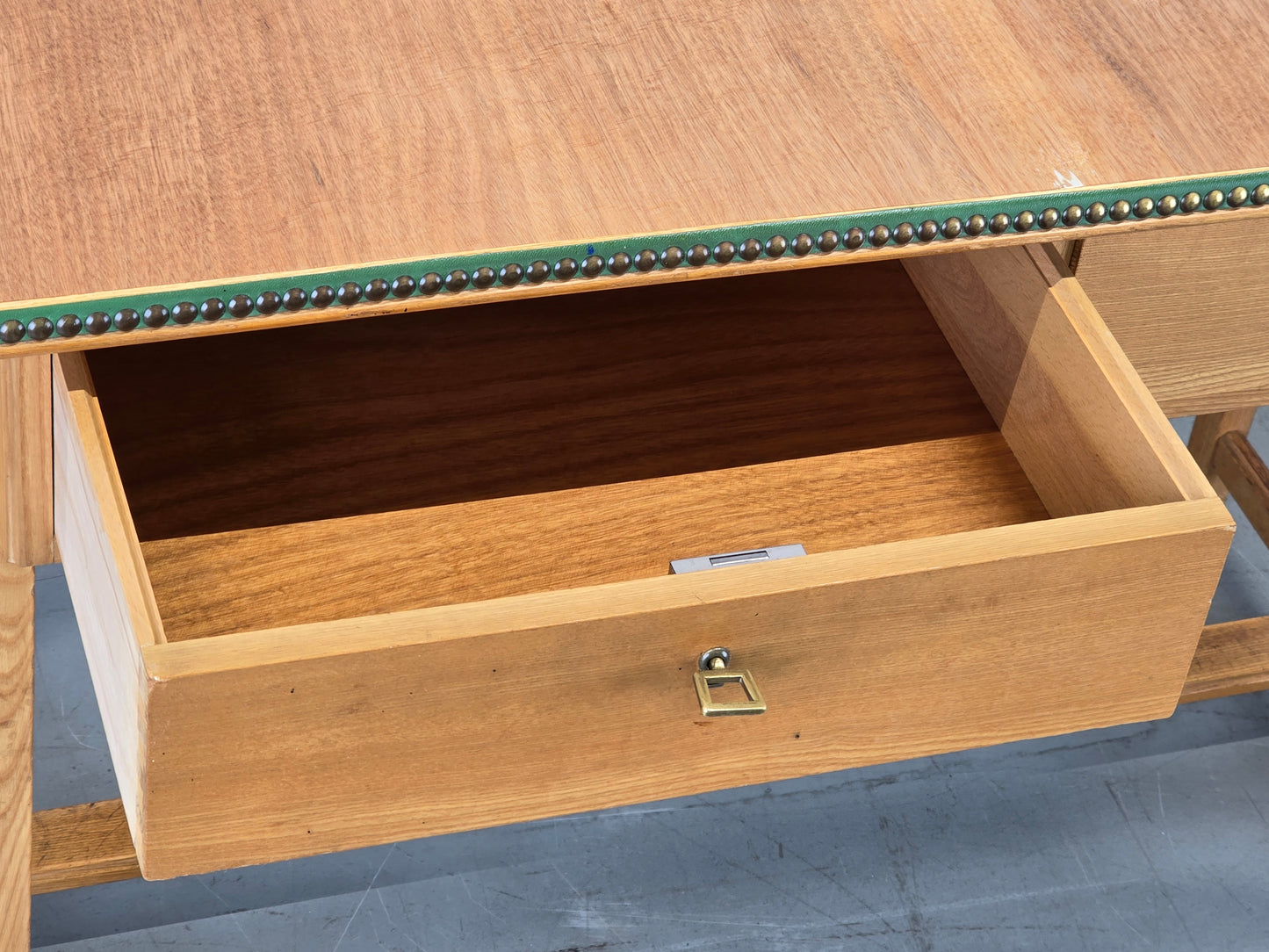 BAUHAUS TISCH schreibtisch esstisch holz vintage mid century schubladen