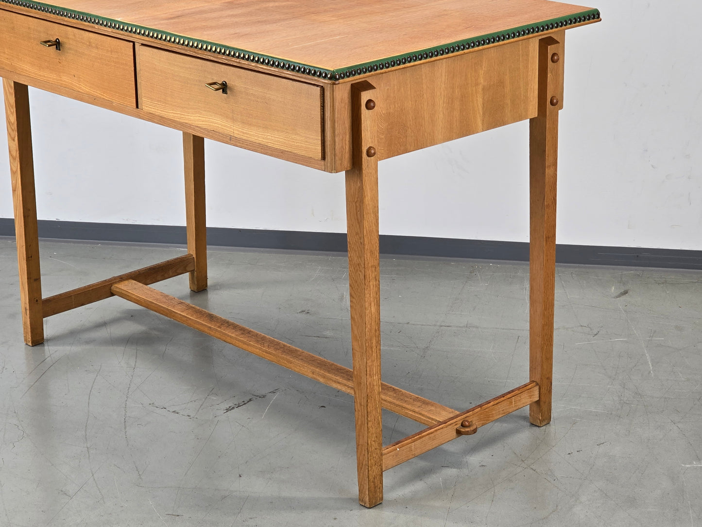 BAUHAUS TISCH schreibtisch esstisch holz vintage mid century schubladen