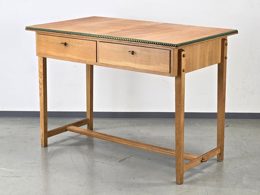 BAUHAUS TISCH schreibtisch esstisch holz vintage mid century schubladen