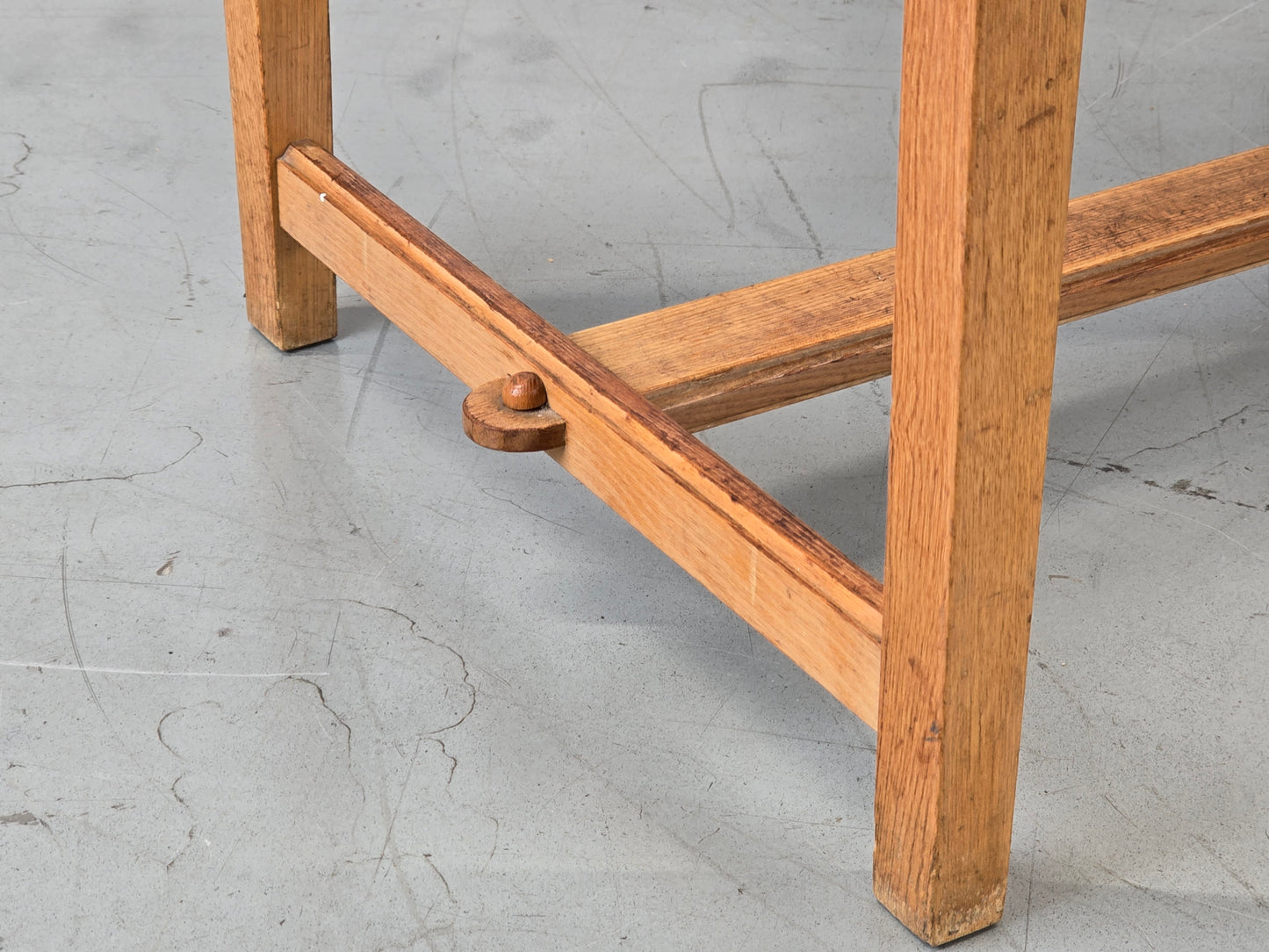 BAUHAUS TISCH schreibtisch esstisch holz vintage mid century schubladen