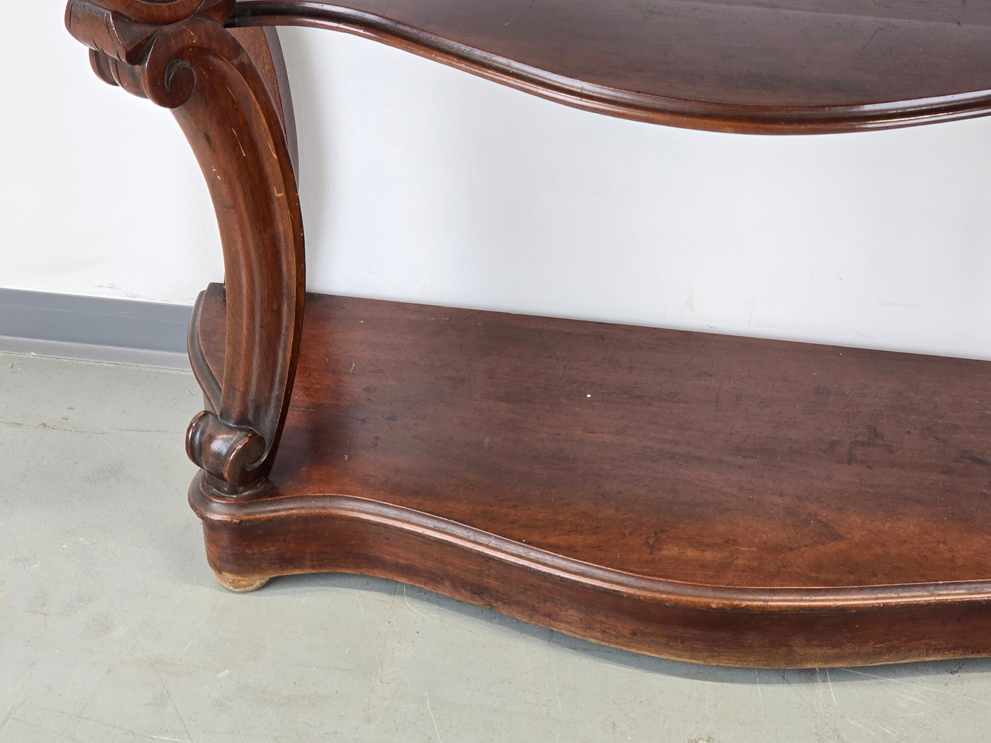 ANTIK KONSOLENTISCH marmor stein tisch beistelltisch vintage mahagoni französisch kommode flur eingang