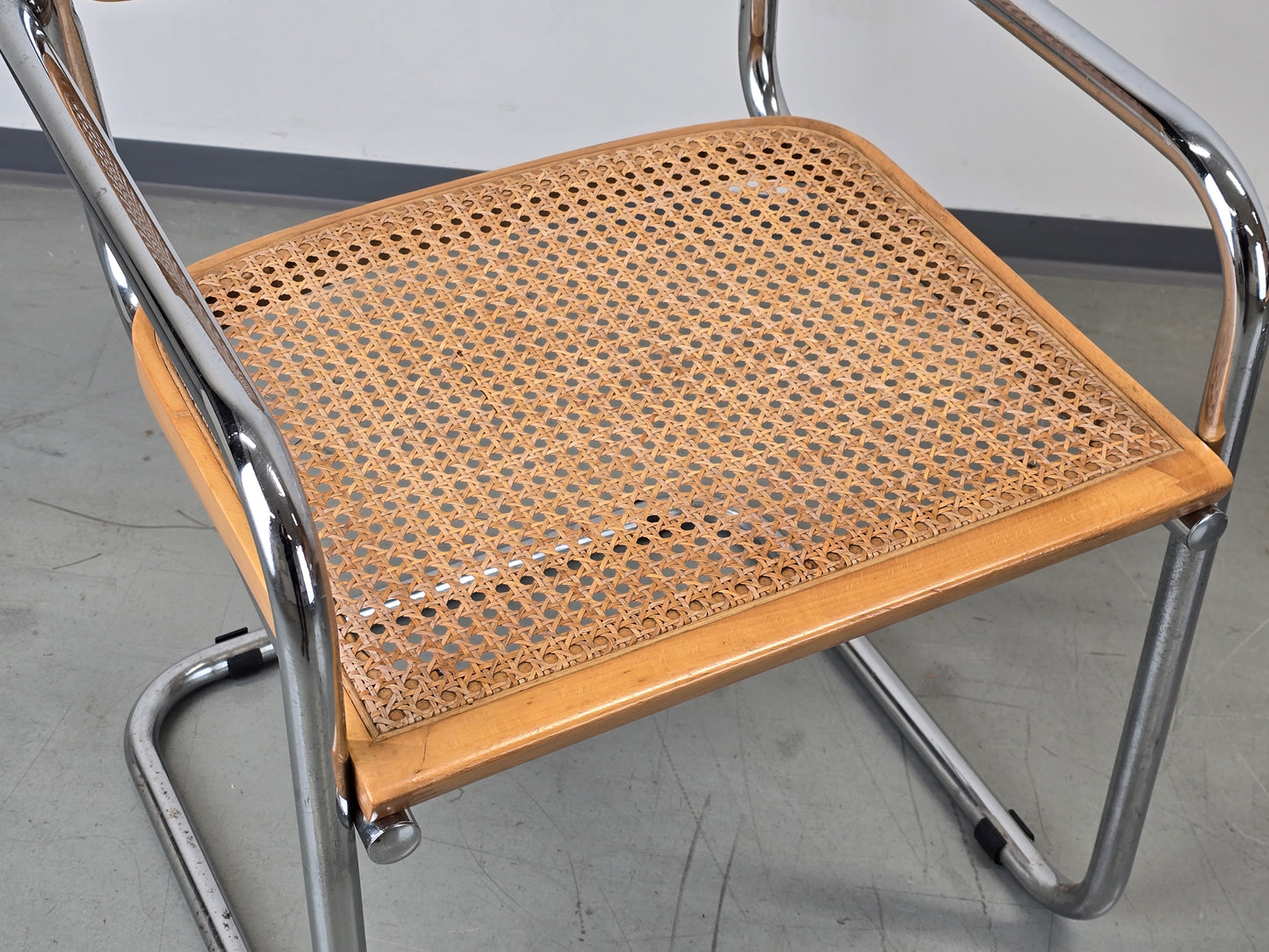 VINTAGE Freischwinger Stühle stuhl 60 Geflecht Bauhaus esszimmer marcel breuer mid century küche esstisch