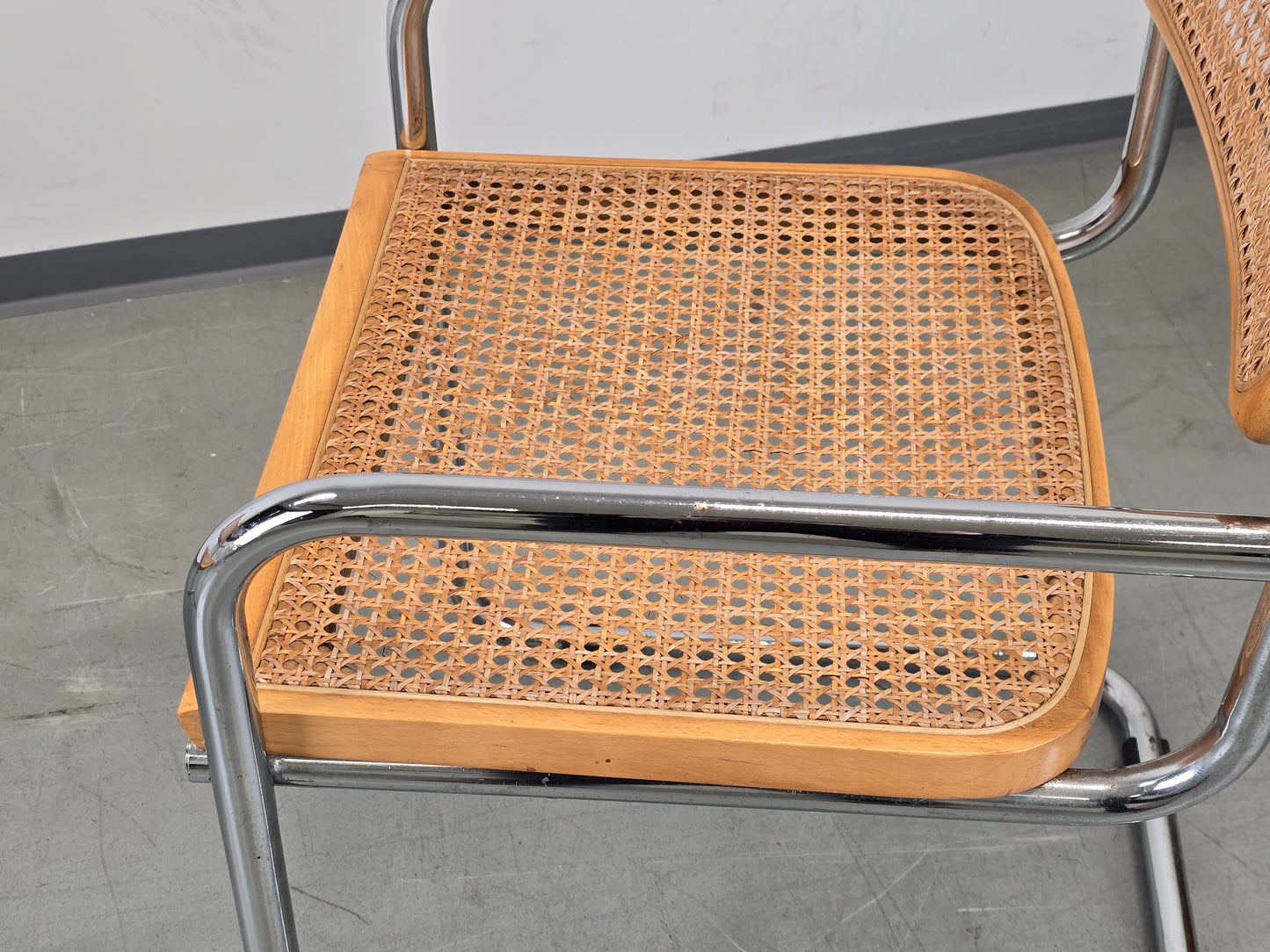 VINTAGE Freischwinger Stühle stuhl 60 Geflecht Bauhaus esszimmer marcel breuer mid century küche esstisch