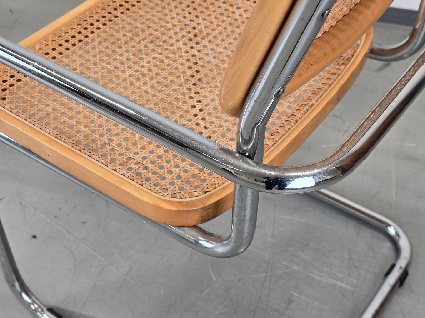 VINTAGE Freischwinger Stühle stuhl 60 Geflecht Bauhaus esszimmer marcel breuer mid century küche esstisch