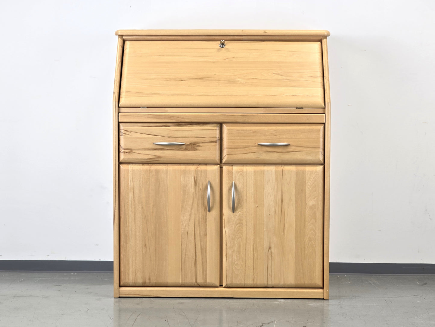 KERNBUCHE SEKRETÄR holz massiv Schreibtisch Kommode vollholz büro