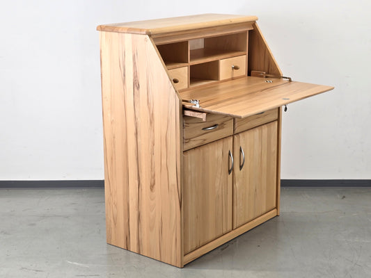 KERNBUCHE SEKRETÄR holz massiv Schreibtisch Kommode vollholz büro