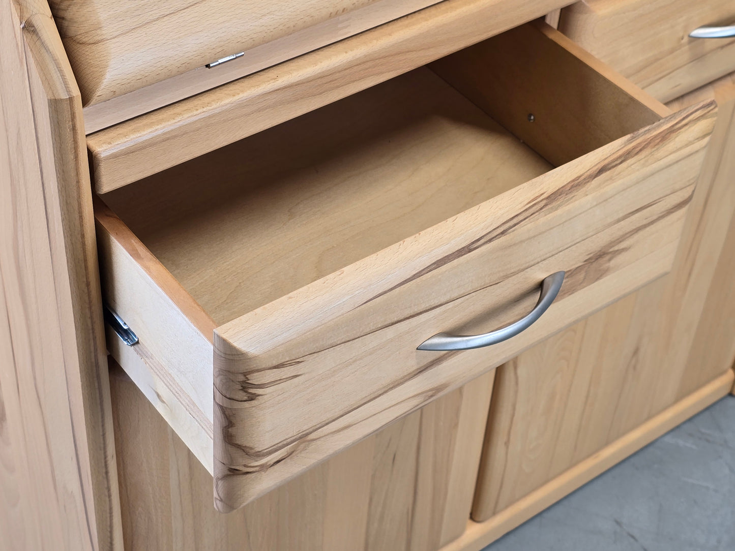 KERNBUCHE SEKRETÄR holz massiv Schreibtisch Kommode vollholz büro