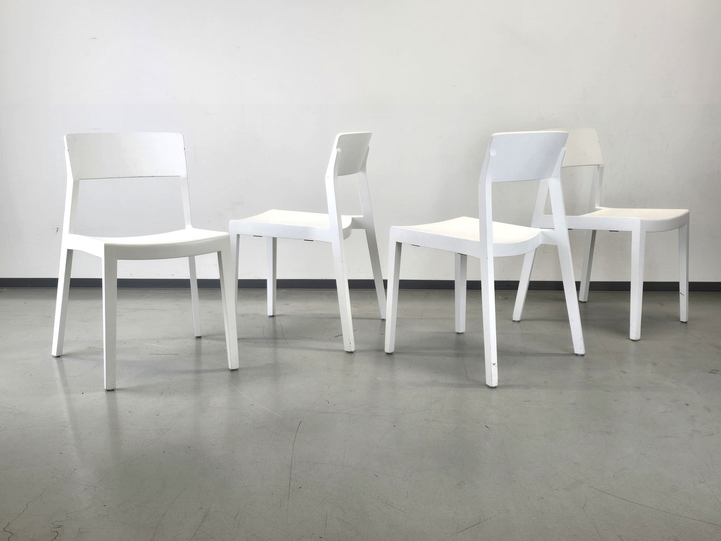 THIS WEBER STUHL stühle stapelbar holz stapelstühle weiß vintage dietiker