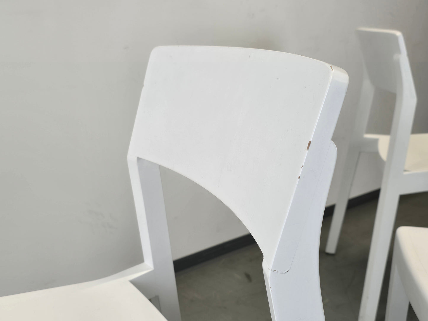 THIS WEBER STUHL stühle stapelbar holz stapelstühle weiß vintage dietiker