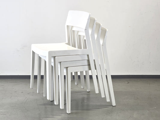 THIS WEBER STUHL stühle stapelbar holz stapelstühle weiß vintage dietiker