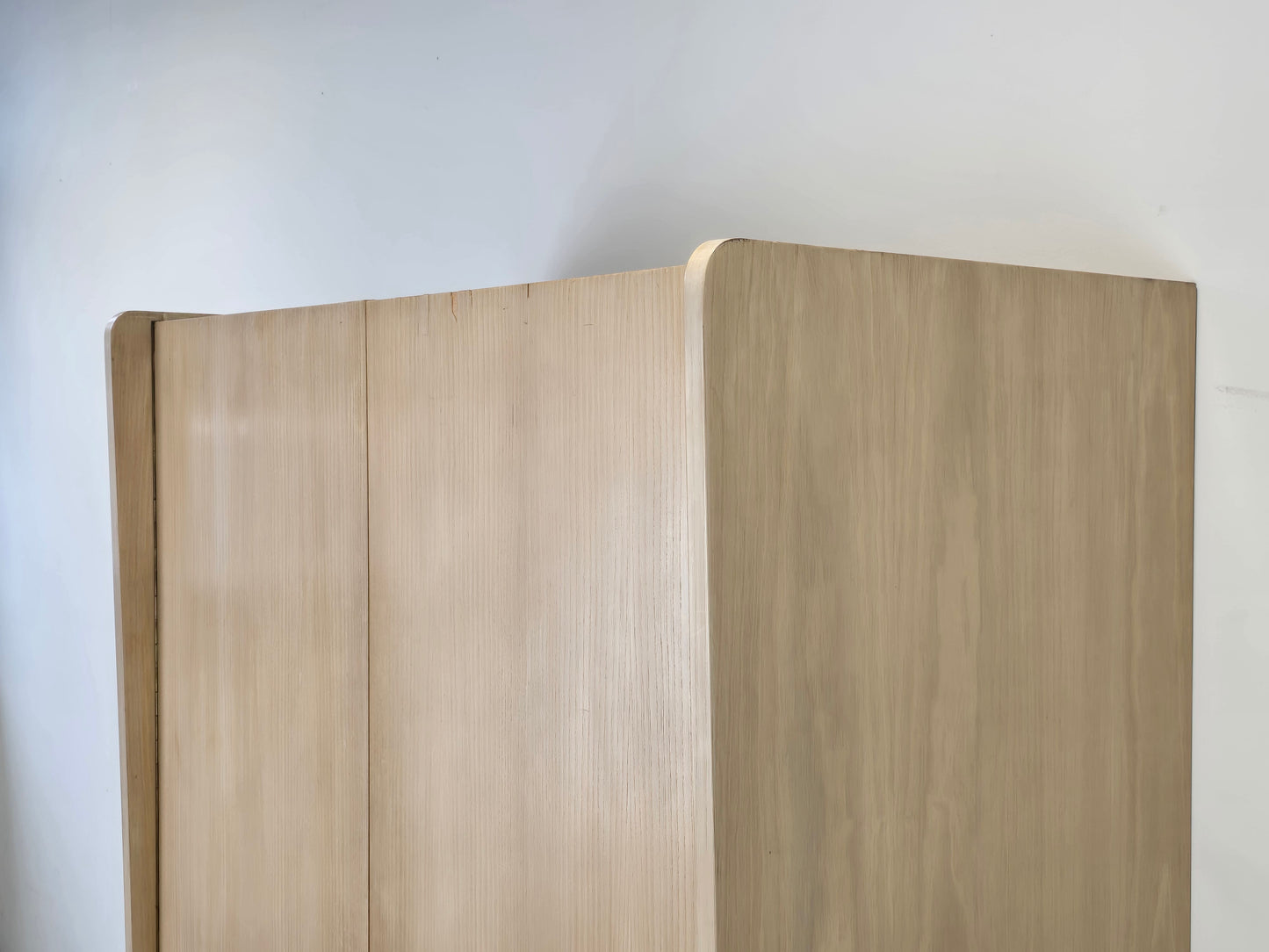 MID CENTURY KLEIDERSCHRANK beige schrank vintage 1960er weiß