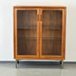 MID CENTURY TEAK VITRINE vintage sideboard kommode holz retro