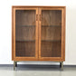 MID CENTURY TEAK VITRINE vintage sideboard kommode holz retro