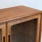 MID CENTURY TEAK VITRINE vintage sideboard kommode holz retro