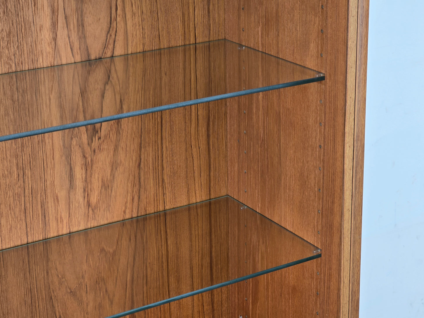 MID CENTURY TEAK VITRINE vintage sideboard kommode holz retro