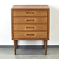 DANISH TEAK KOMMODE vintage schubladen nachttisch ablage flur retro mid century