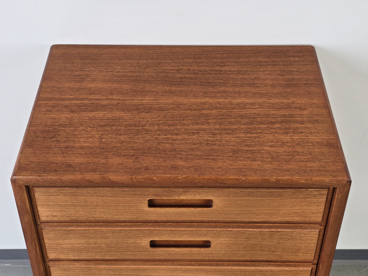 DANISH TEAK KOMMODE vintage schubladen nachttisch ablage flur retro mid century