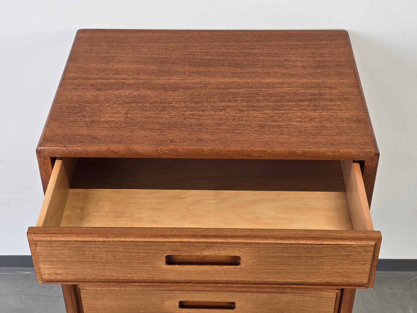 DANISH TEAK KOMMODE vintage schubladen nachttisch ablage flur retro mid century