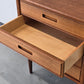 DANISH TEAK KOMMODE vintage schubladen nachttisch ablage flur retro mid century