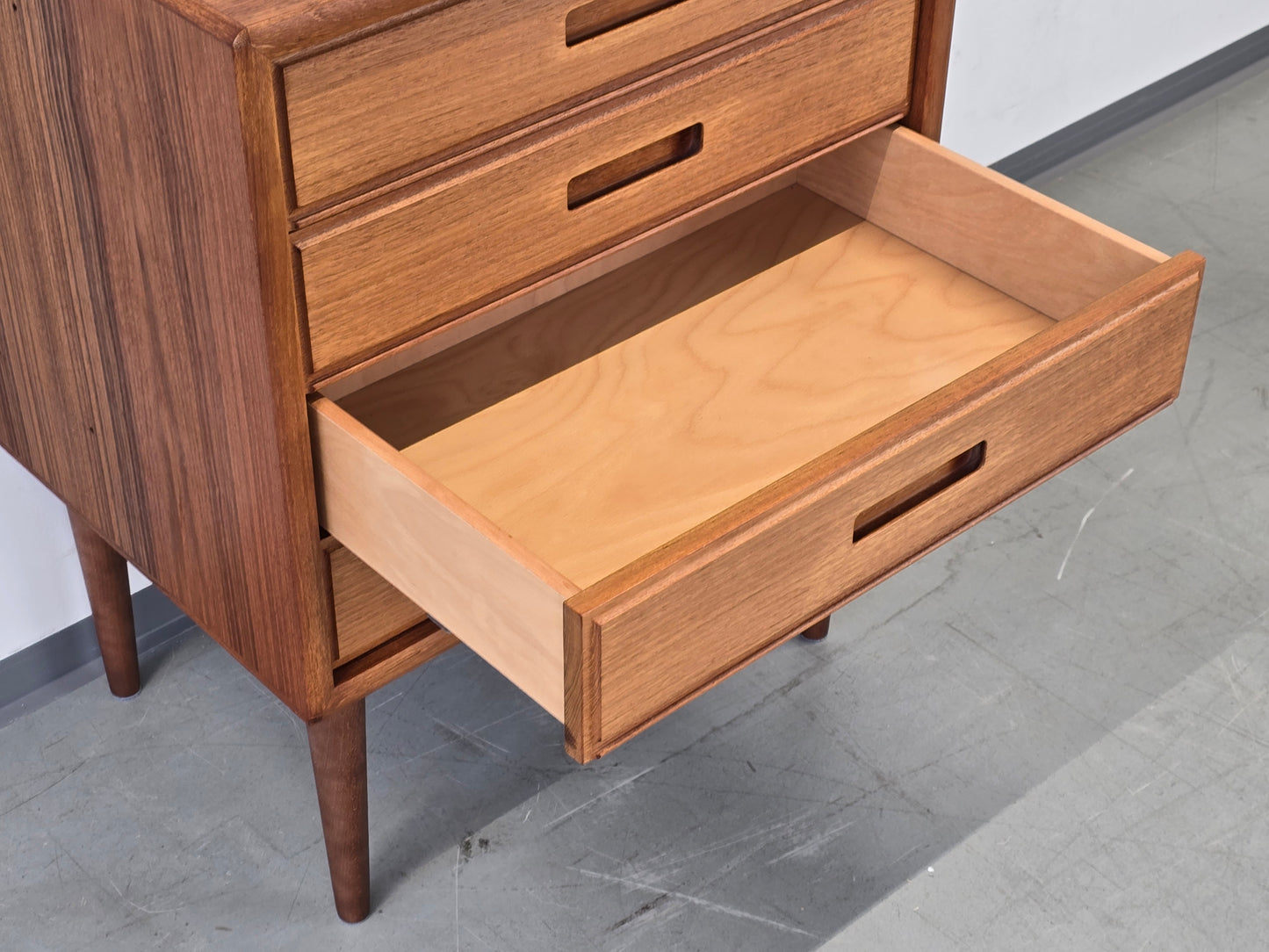 DANISH TEAK KOMMODE vintage schubladen nachttisch ablage flur retro mid century