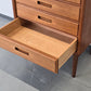 DANISH TEAK KOMMODE vintage schubladen nachttisch ablage flur retro mid century
