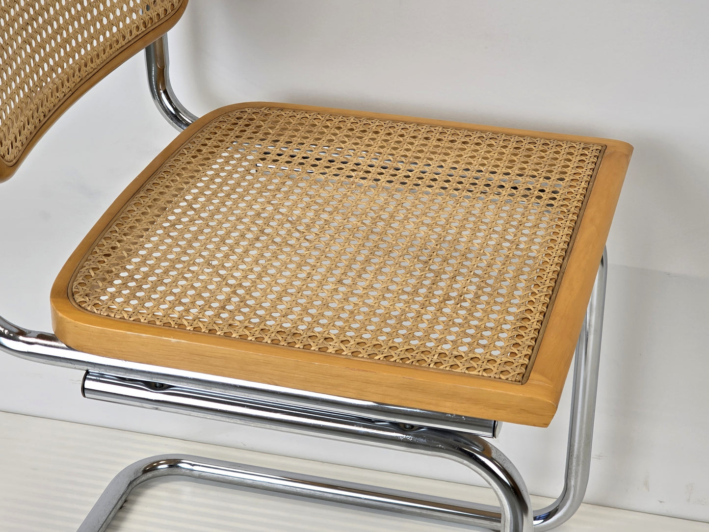 CESCA STUHL Marcel Breuer Thonet Stil Freischwinger Wiener Geflecht vintage mid century esszimmer esstisch