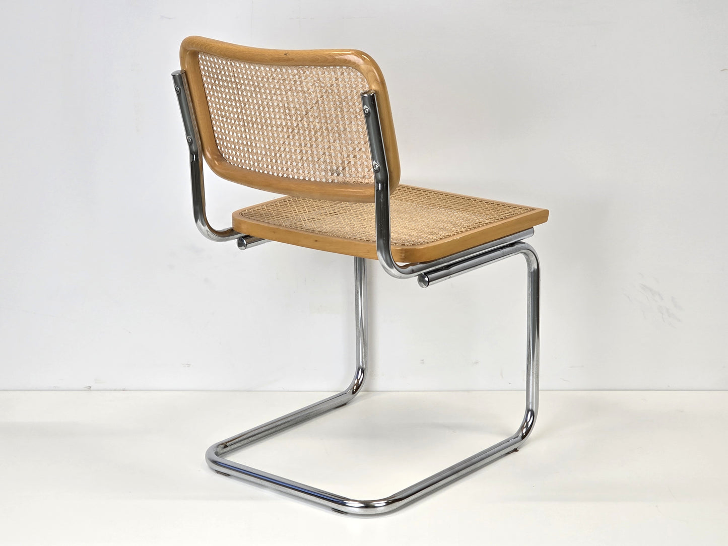 CESCA STUHL Marcel Breuer Thonet Stil Freischwinger Wiener Geflecht vintage mid century esszimmer esstisch