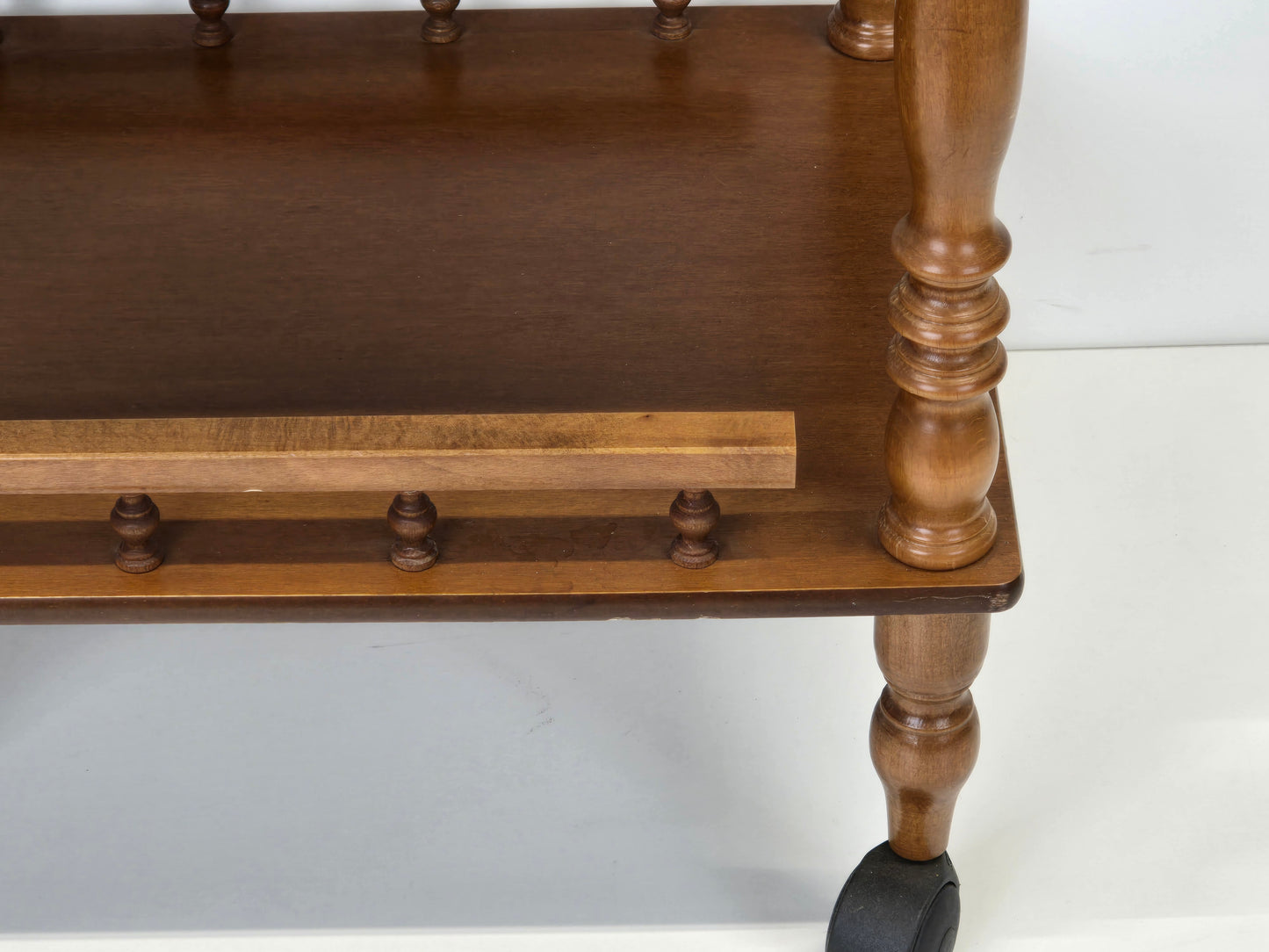 SERVIERWAGEN BARWAGEN Vintage Teewagen Holz Retro Rollwagen Regal antik