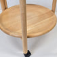 JENS QUISTGAARD Servierwagen Tabletttisch Holz Vintage Rund Klappbar