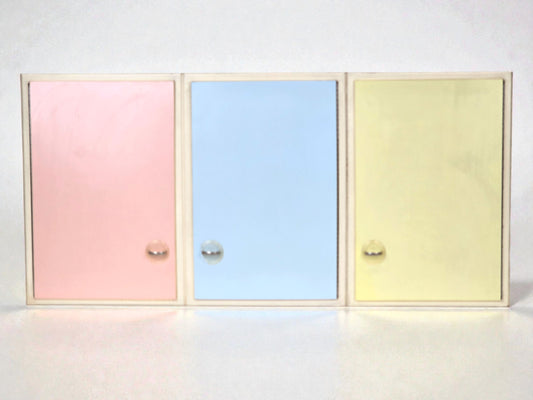 BÄHR & PRIESTER Hängekommode Pastell Mid Century 50er Jahre Vintage Küche Loft