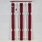 VINTAGE GARDEROBE Mid Century Wandgarderobe Filthaut 50er 60er Design Retro Rot