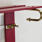 VINTAGE GARDEROBE Mid Century Wandgarderobe Filthaut 50er 60er Design Retro Rot