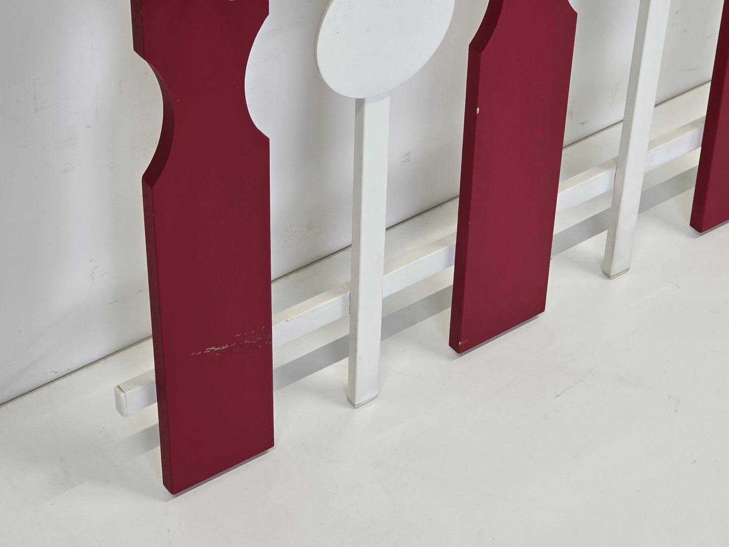 VINTAGE GARDEROBE Mid Century Wandgarderobe Filthaut 50er 60er Design Retro Rot