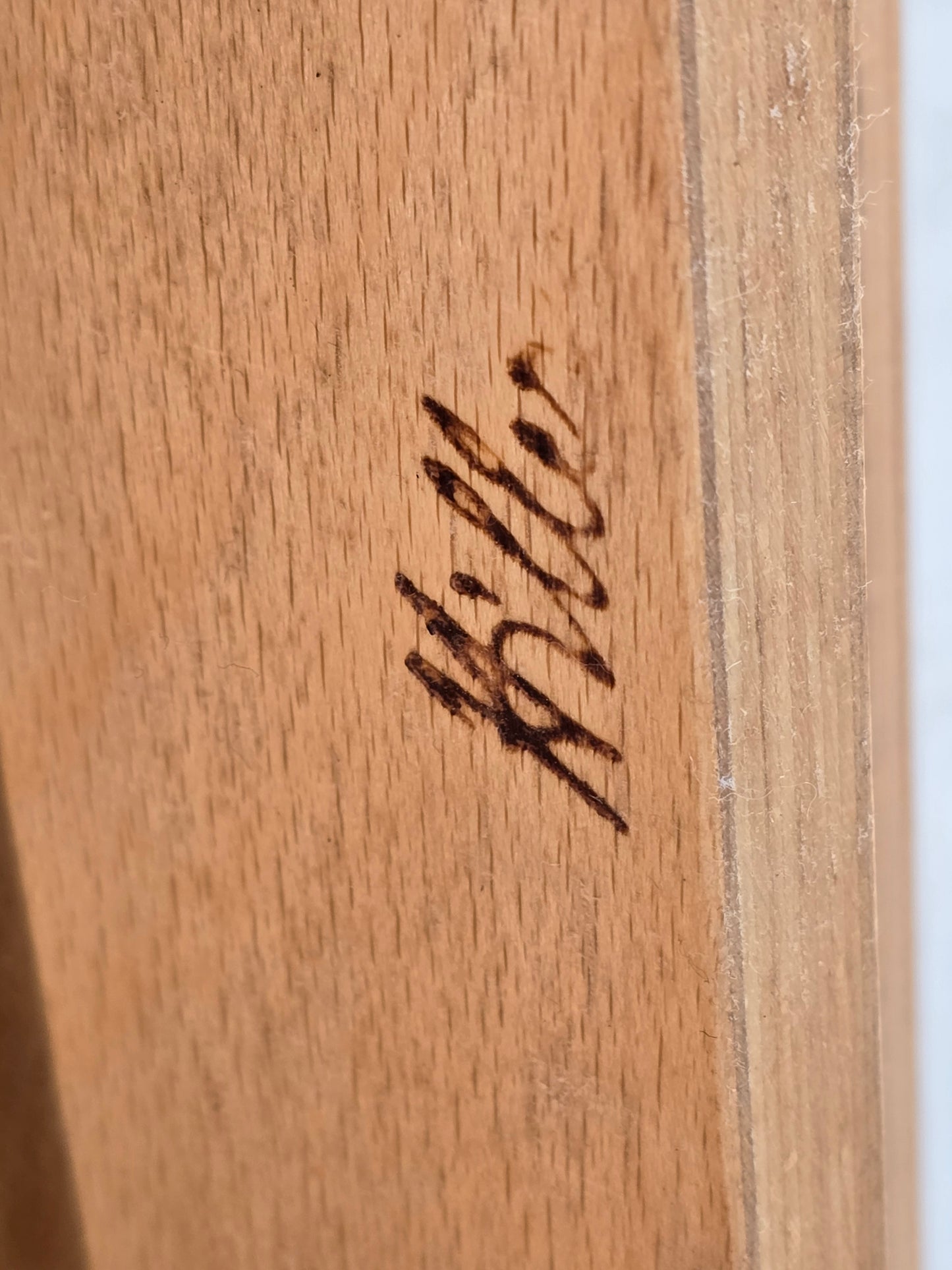 HILLER MONTANA Stuhl Buche Holz Schichtholz Vintage Design Klassiker Stapelstuhl