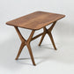 COUCHTISCH MID CENTURY Vintage 50er 60er Teak Nussbaum Scheren-Tisch Design