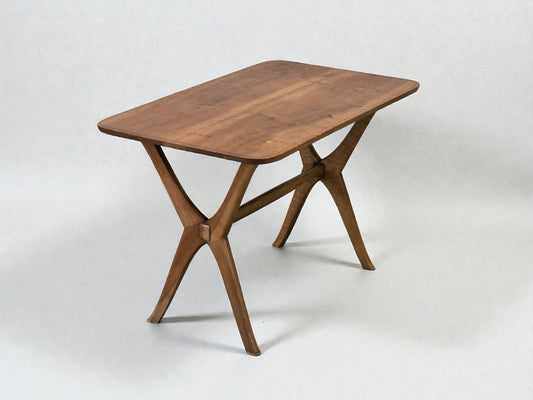 COUCHTISCH MID CENTURY Vintage 50er 60er Teak Nussbaum Scheren-Tisch Design