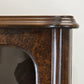 ANTIK BUFFET Vitrine Wurzelholz Schrank Mid-Century Art Déco Vintage